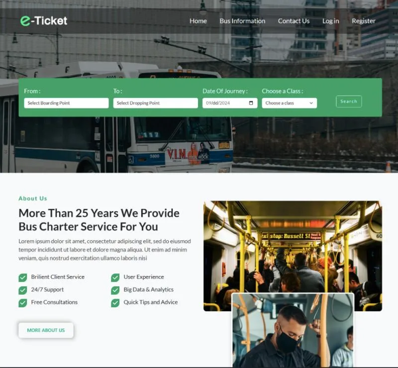 Online e-ticketing System